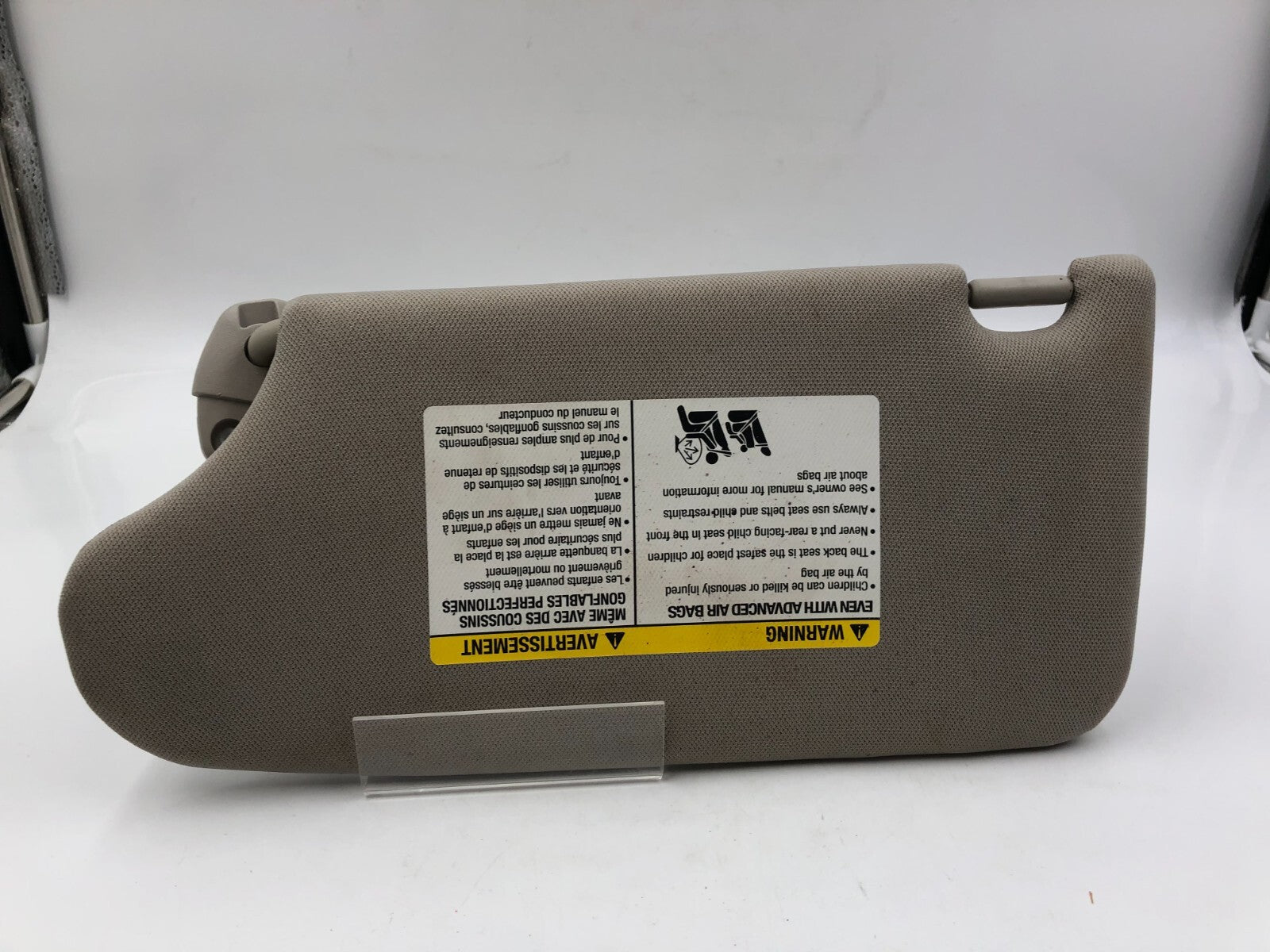2013-2018 Nissan Altima Passenger Sun Visor Sunvisor Gray Illumination D01B09009
