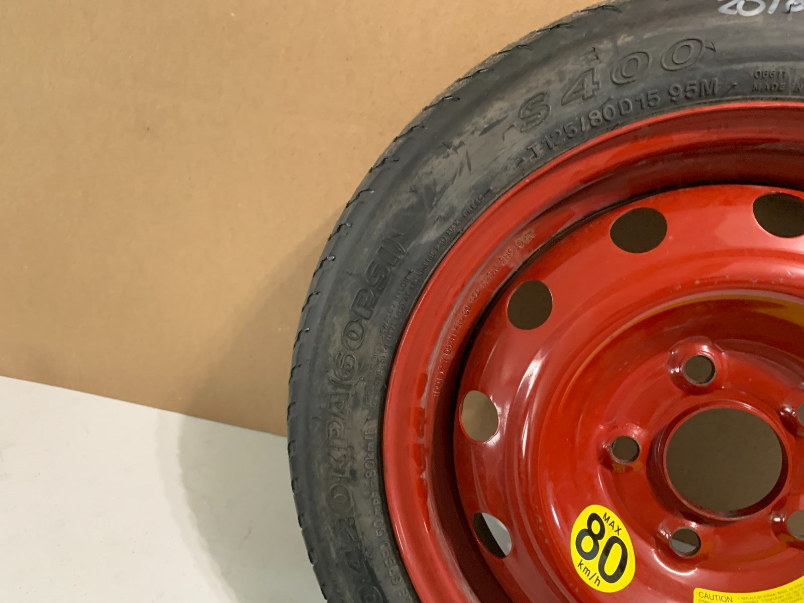 2010-2020 Hyundai Elantra 15" Spare Tire Compact Donut T125/80D15 OEM