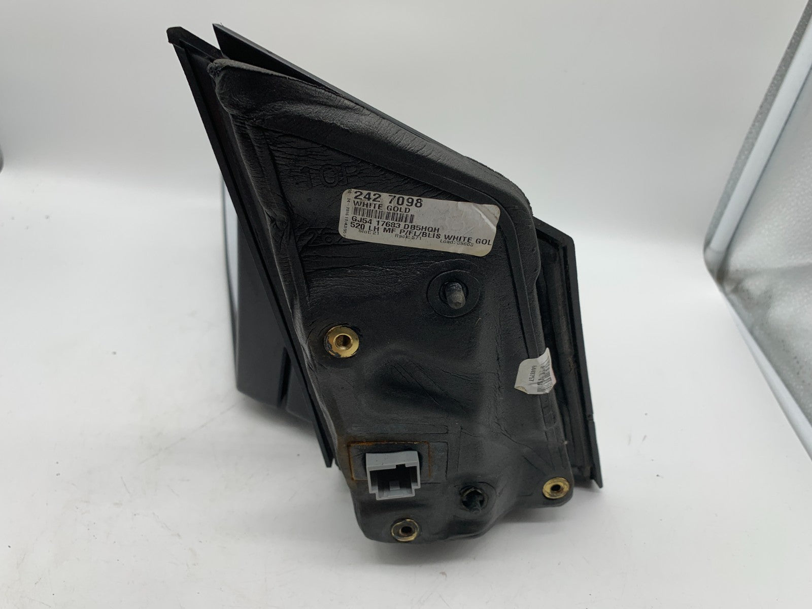 2017-2019 Ford Escape Driver Side View Power Door Mirror White Gold B02B27008