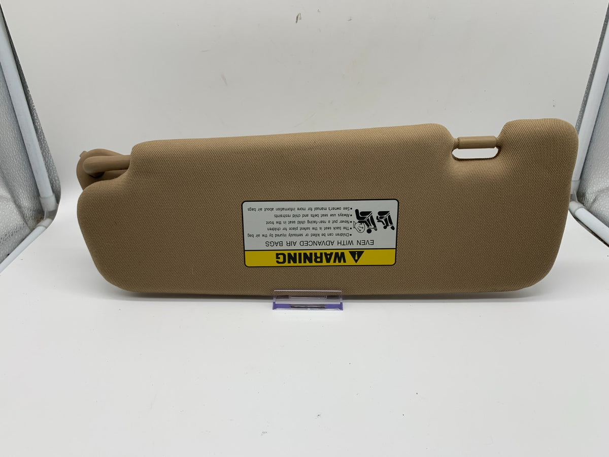 2011-2015 Hyundai Sonata Passenger Sun Visor Tan Illuminated OEM B02B09089