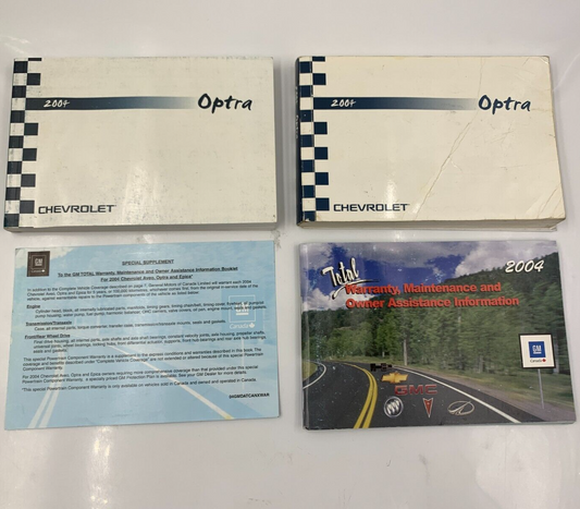 2004 Chevrolet Optra Owners Manual Set OEM D04B58008