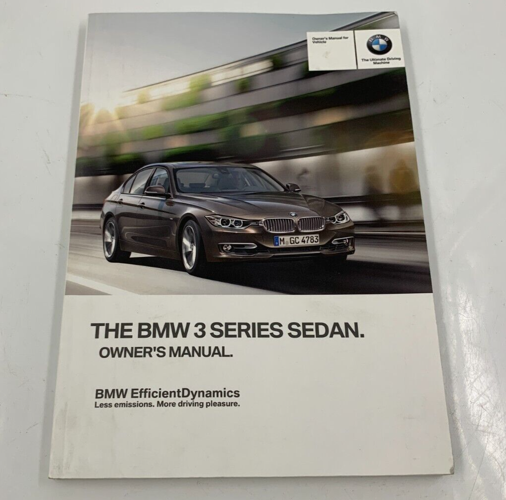 2012 BMW 3 Series Owners Manual OEM D03B20080
