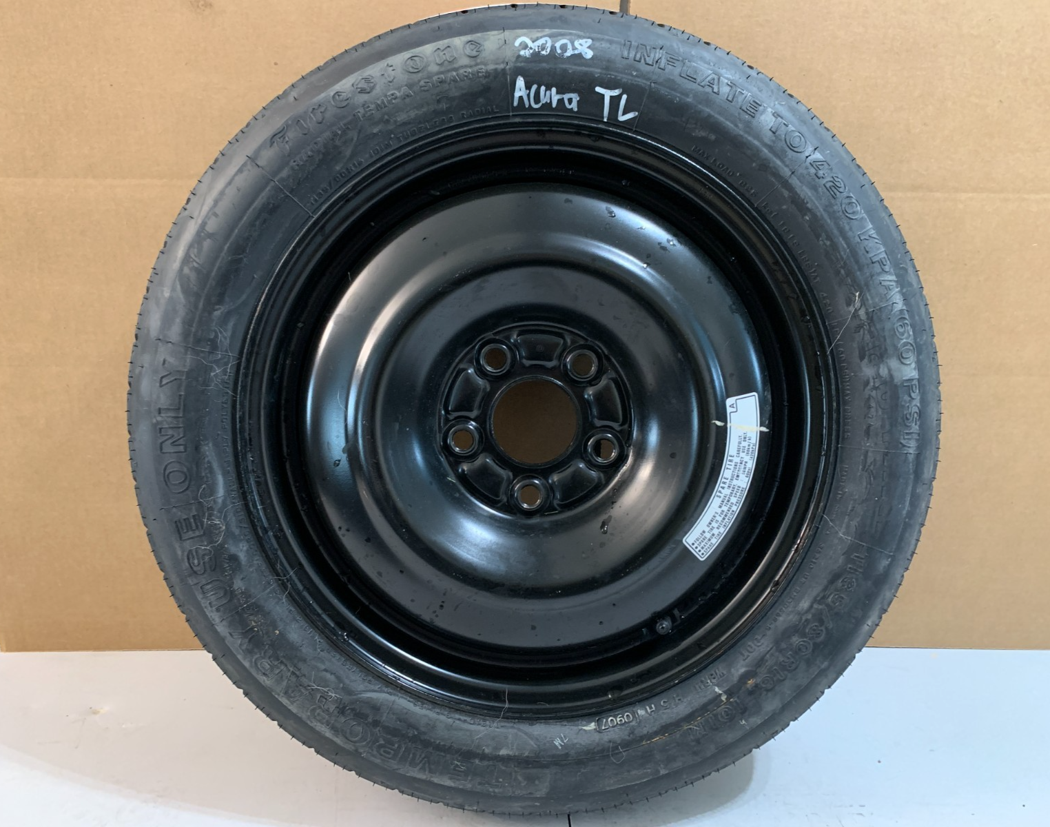 2004-2008 Acura TL 16" Spare Tire Compact Donut T135/80R16 Spare OEM
