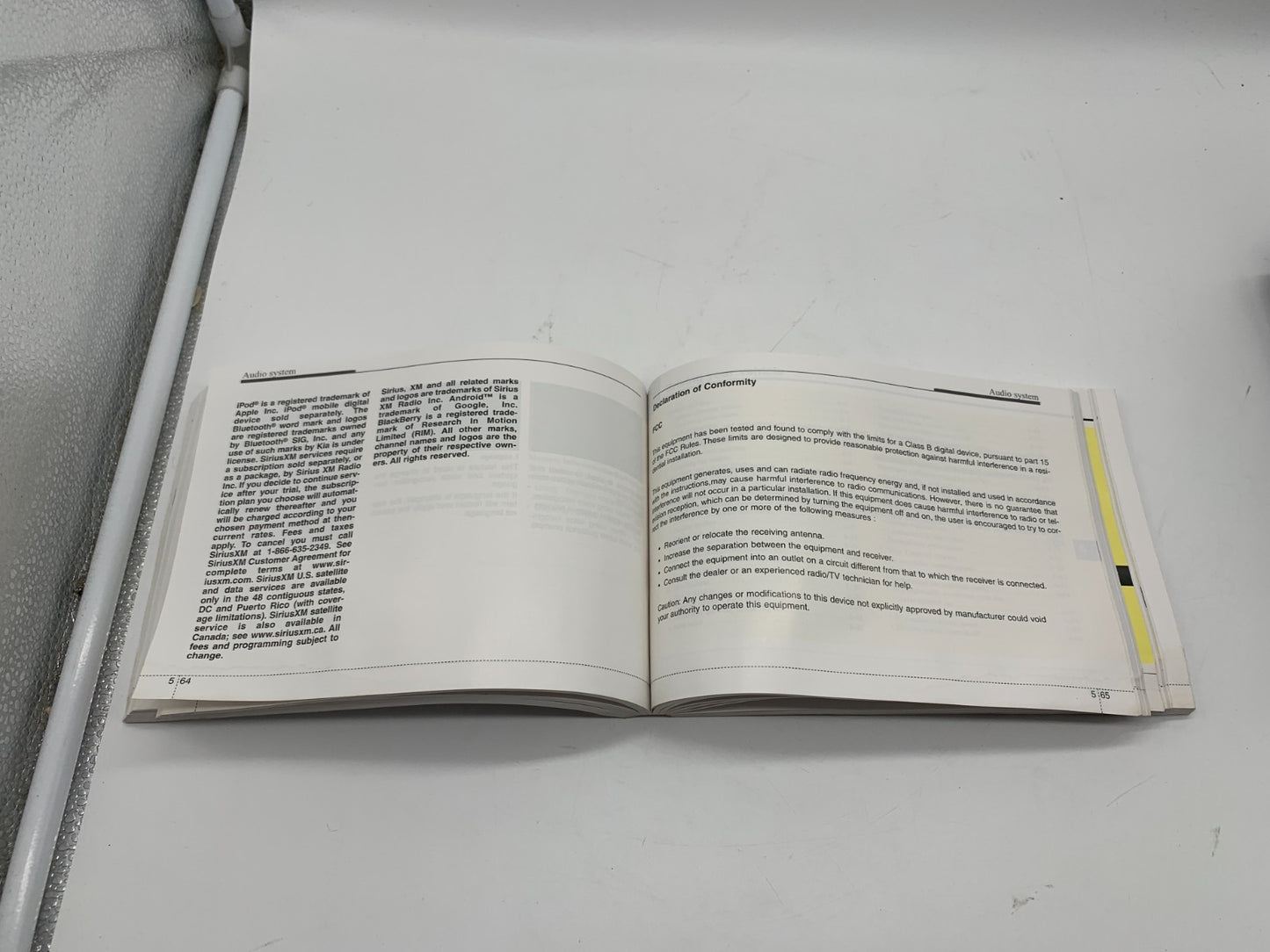 2016 Kia Optima Owners Manual with Case OEM A02B55010
