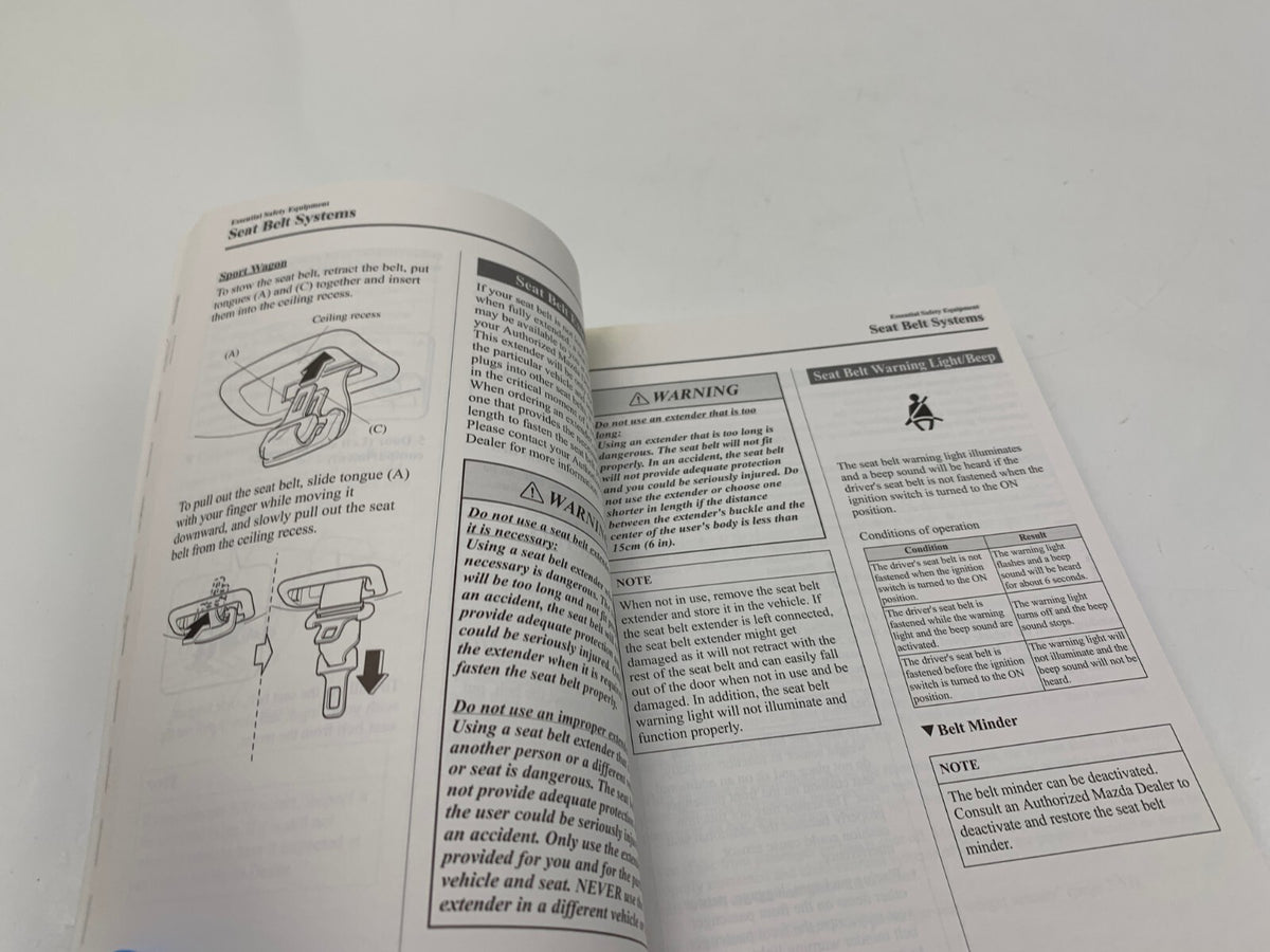 2007 Mazda 6 Owners Manual Set with Case OEM B04B40088