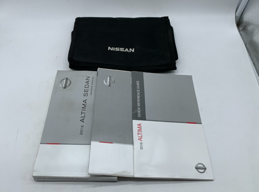 2016 Nissan Altima Sedan Owners Manual Set with Case OEM C02B50021