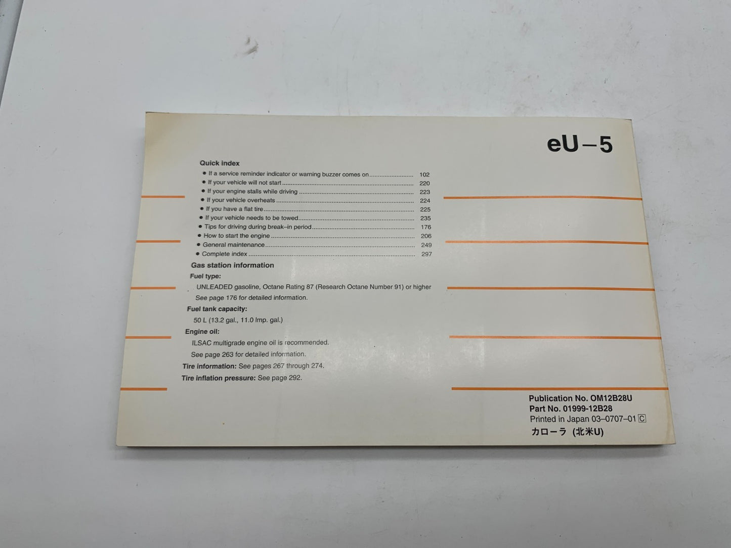 2008 Toyota Camry Owners Manual Set with Case OEM B04B54068