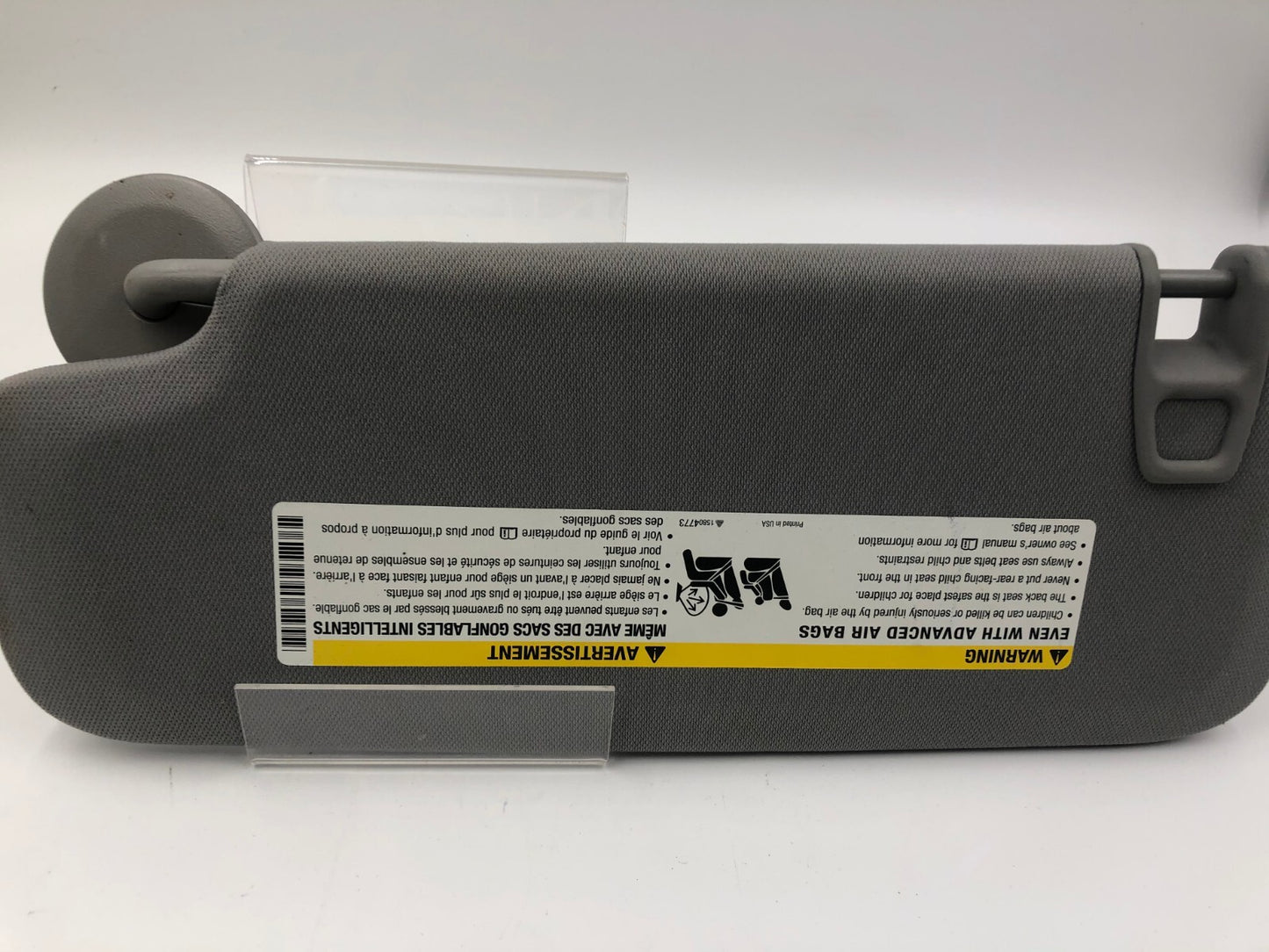 2016-2021 Chevrolet Malibu Passenger Sun Visor Gray OEM B04B22019