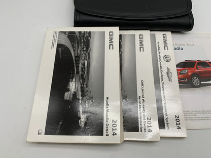 2014 GMC Acadia Denali Owners Manual Set with Case OEM B04B55051