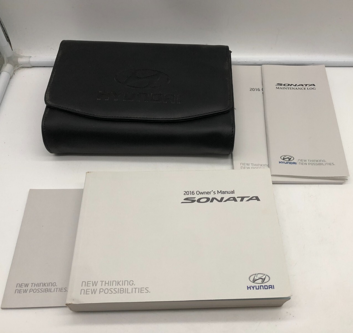 2016 Hyundai Sonata Owners Manual Set with Case OEM R01B22016