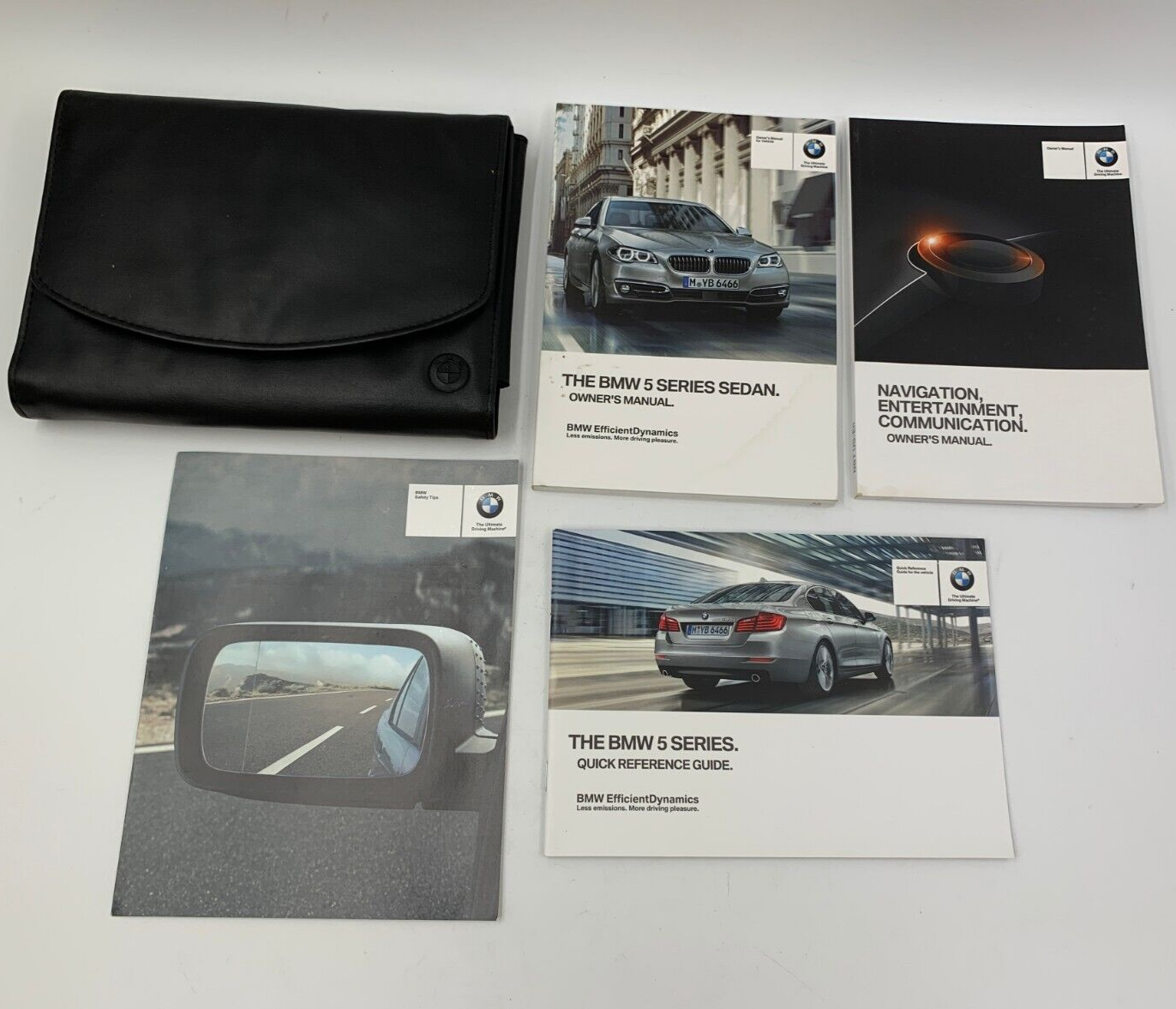 2014 BMW 5 Series Owners Manual Set with Case OEM D02B45021