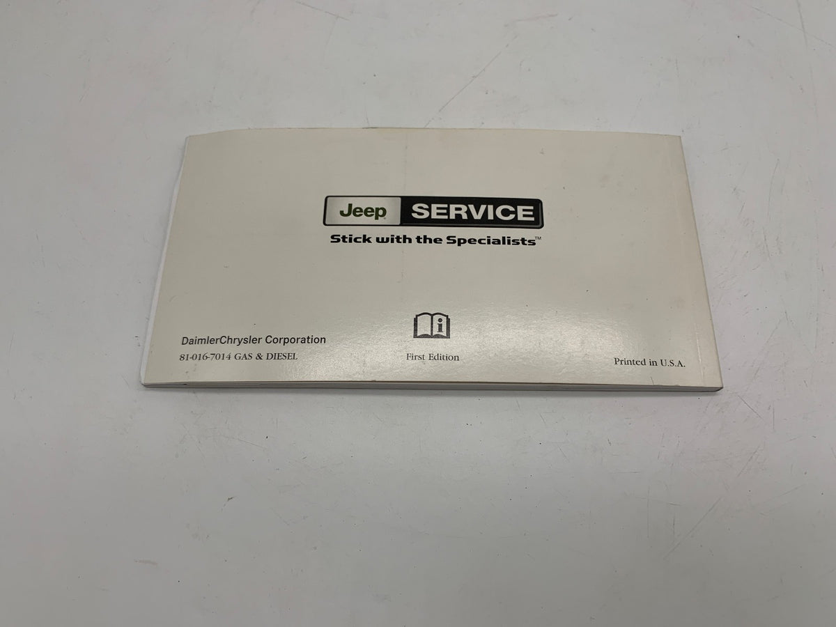 2007 Jeep Grand Cherokee Owners Manual Set OEM R01B12040