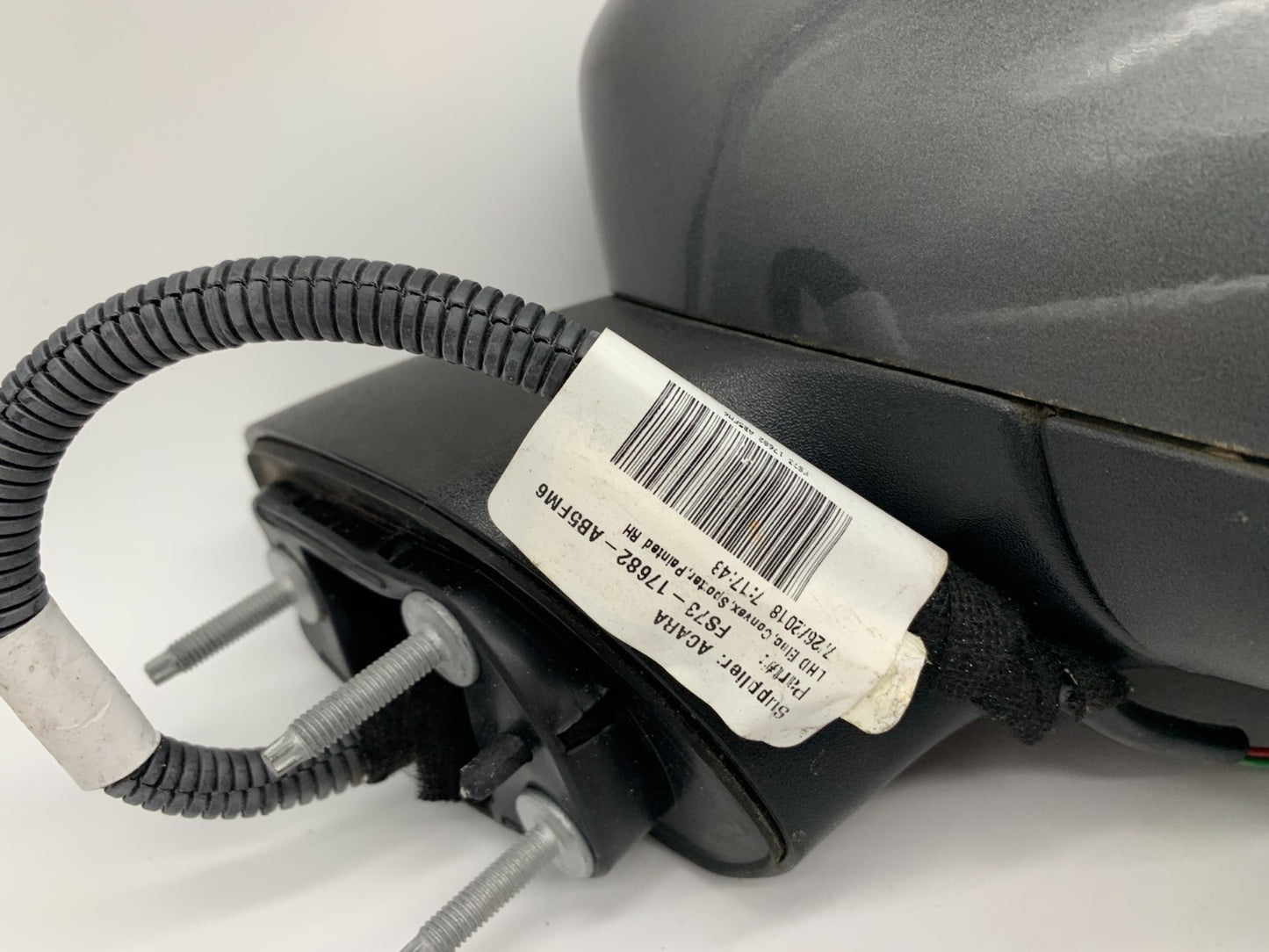 2018 Ford Fusion Passenger Side View Power Door Mirror Gray OEM C01B04061