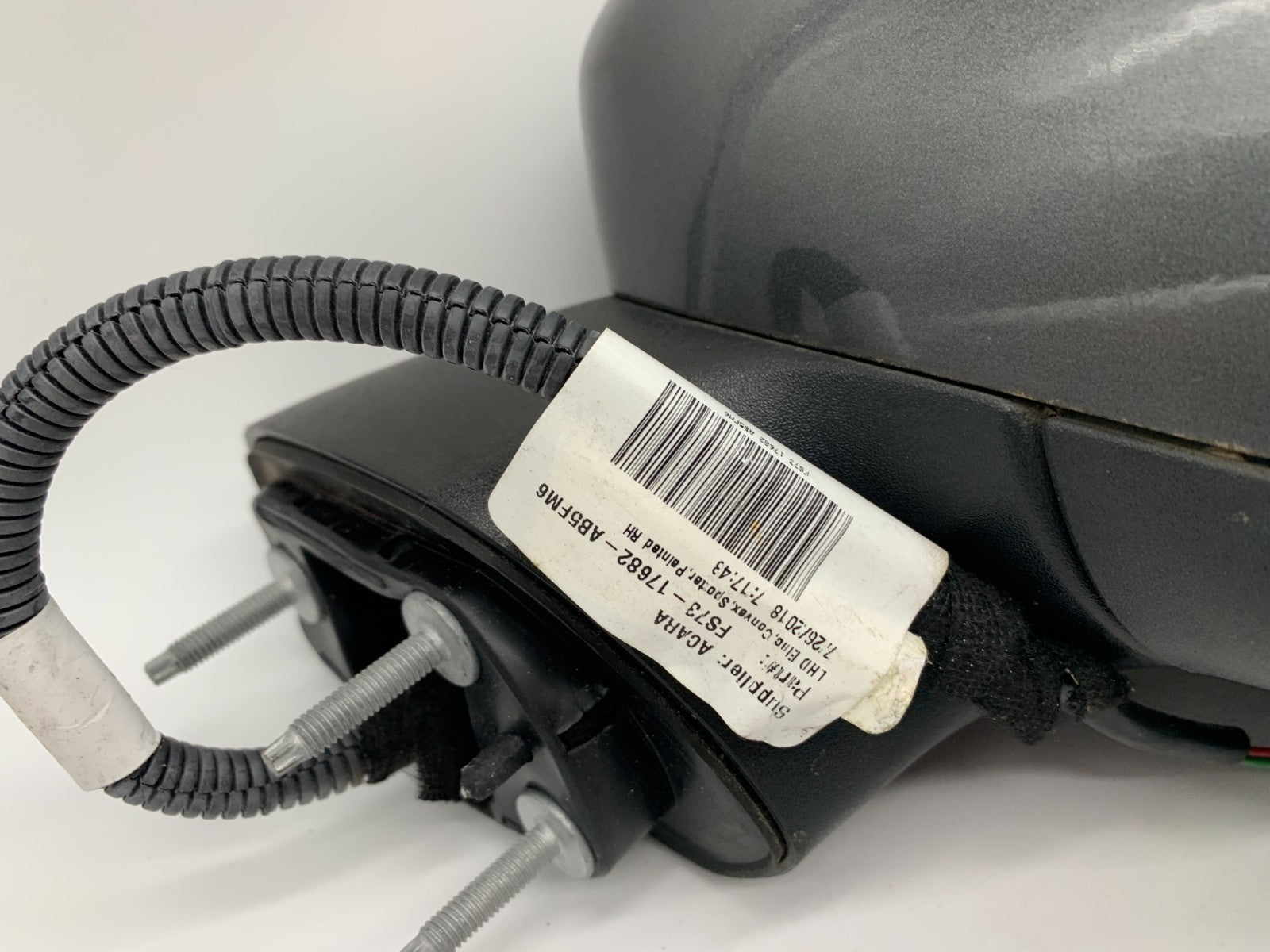 2018 Ford Fusion Passenger Side View Power Door Mirror Gray OEM C01B04061