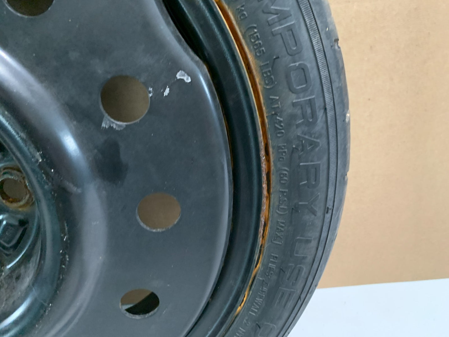 2010-2016 Chevrolet Impala Lacrosse 16" Spare Tire Compact Donut T125/70D16 OEM