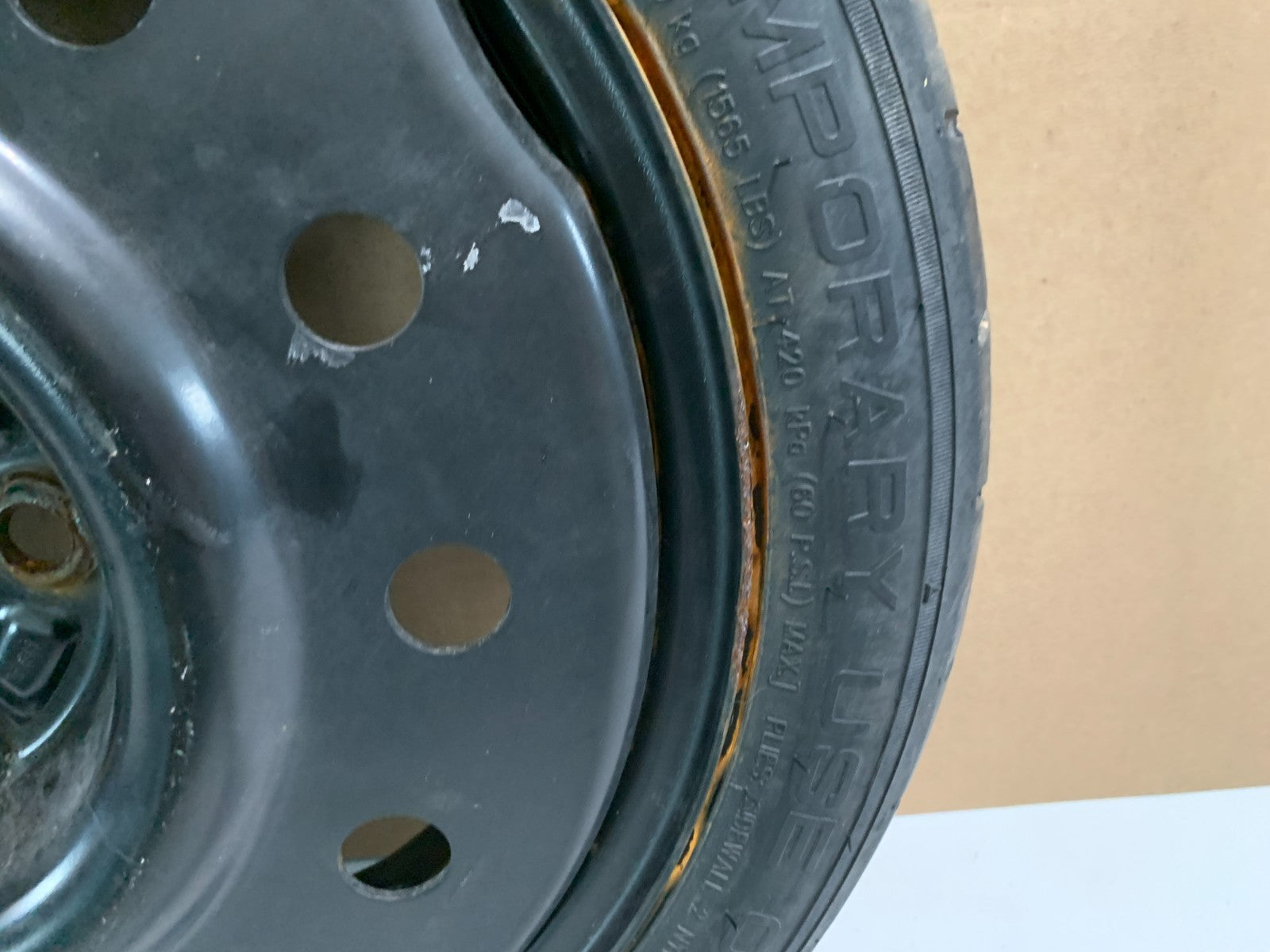 2010-2016 Chevrolet Impala Lacrosse 16" Spare Tire Compact Donut T125/70D16 OEM