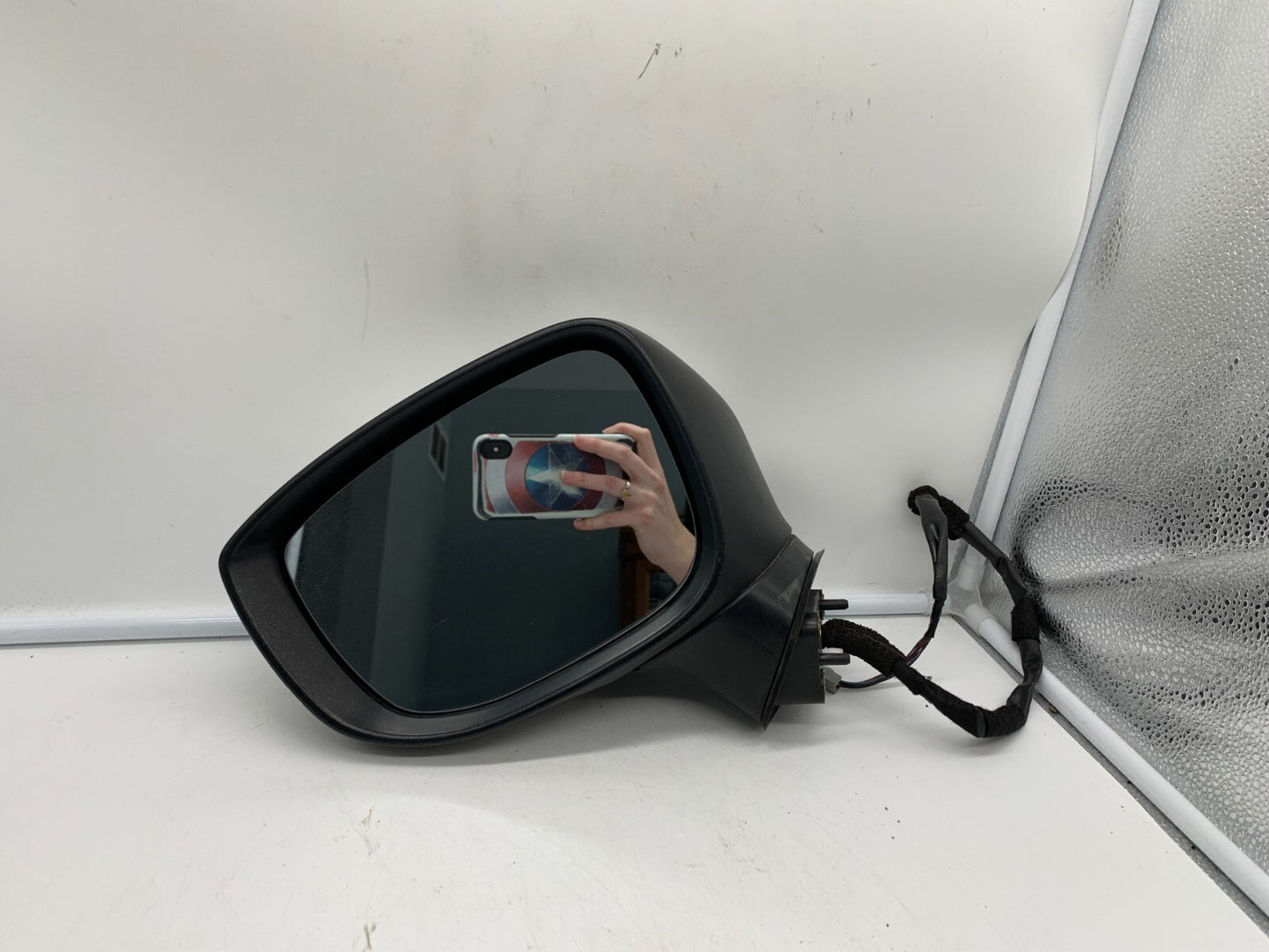 2017-2023 Mazda CX-5 Driver Side View Power Door Mirror Silver BSA OEM D03B47054
