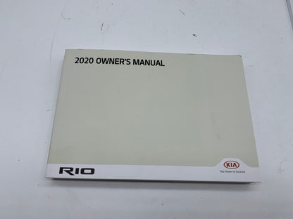2020 Kia Rio Owners Manual Set OEM D03B13004