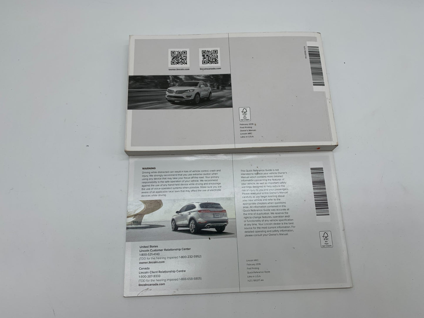 2017 Lincoln MKZ Owners Manual Set OEM C03B49010
