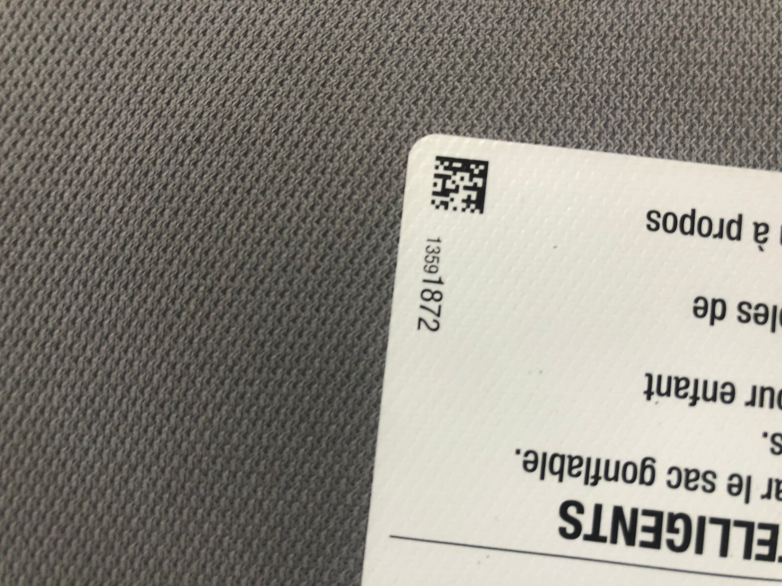 2021-2022 Chevrolet Trailblazer Passenger Sun Visor Gray OEM E02B39067