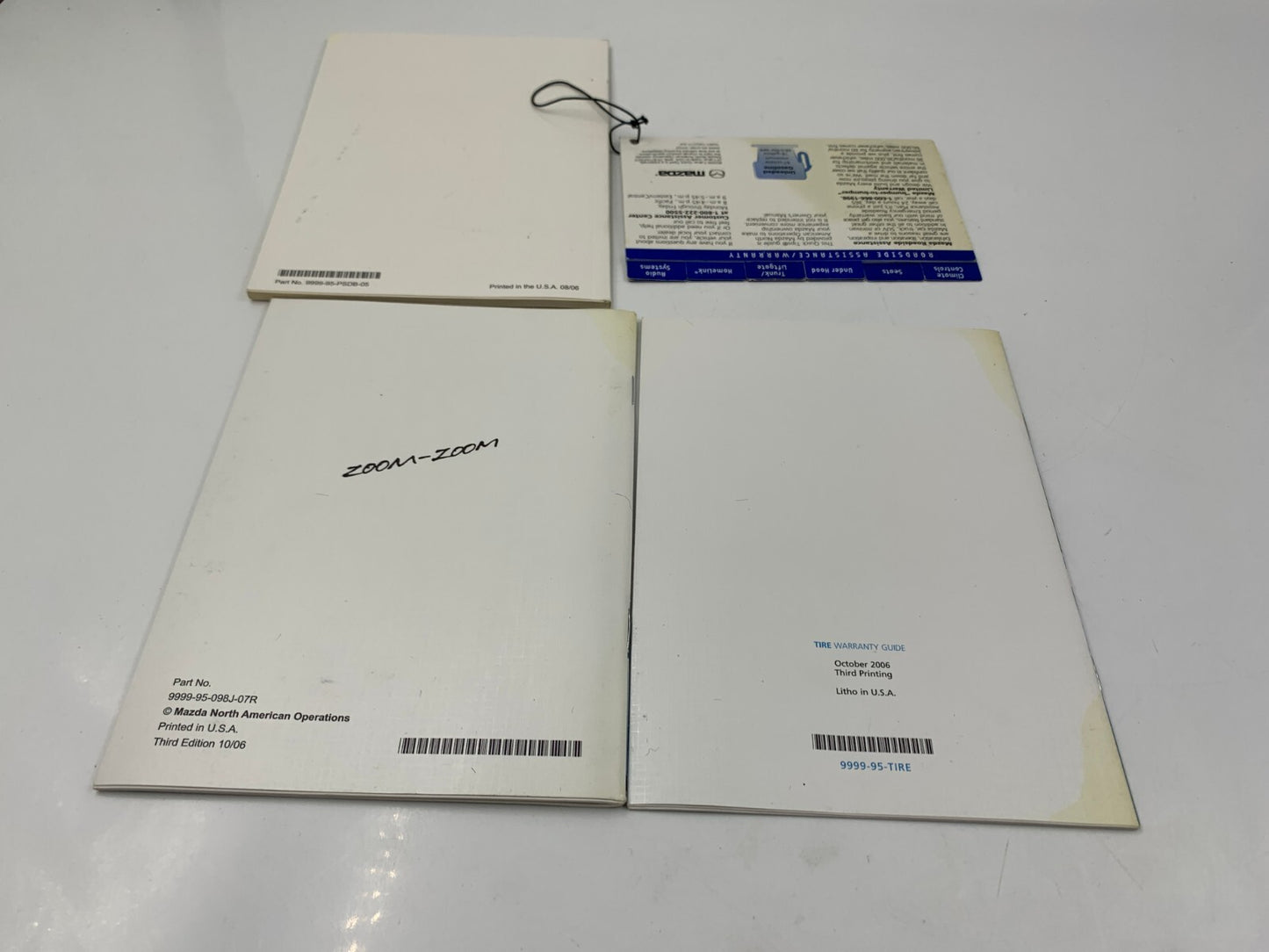 2007 Mazda 6 Owners Manual Set with Case OEM B04B40088