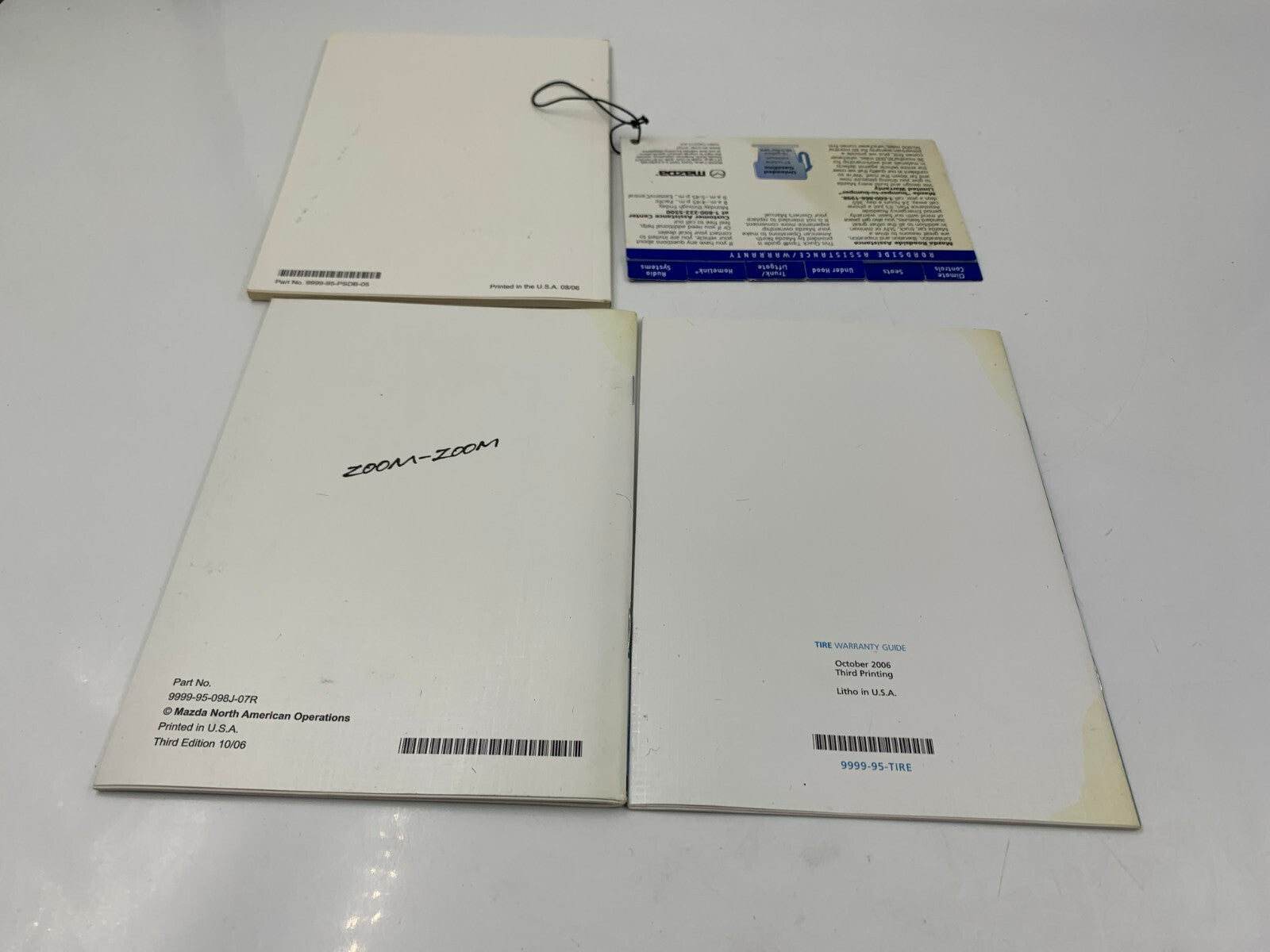 2007 Mazda 6 Owners Manual Set with Case OEM B04B40088