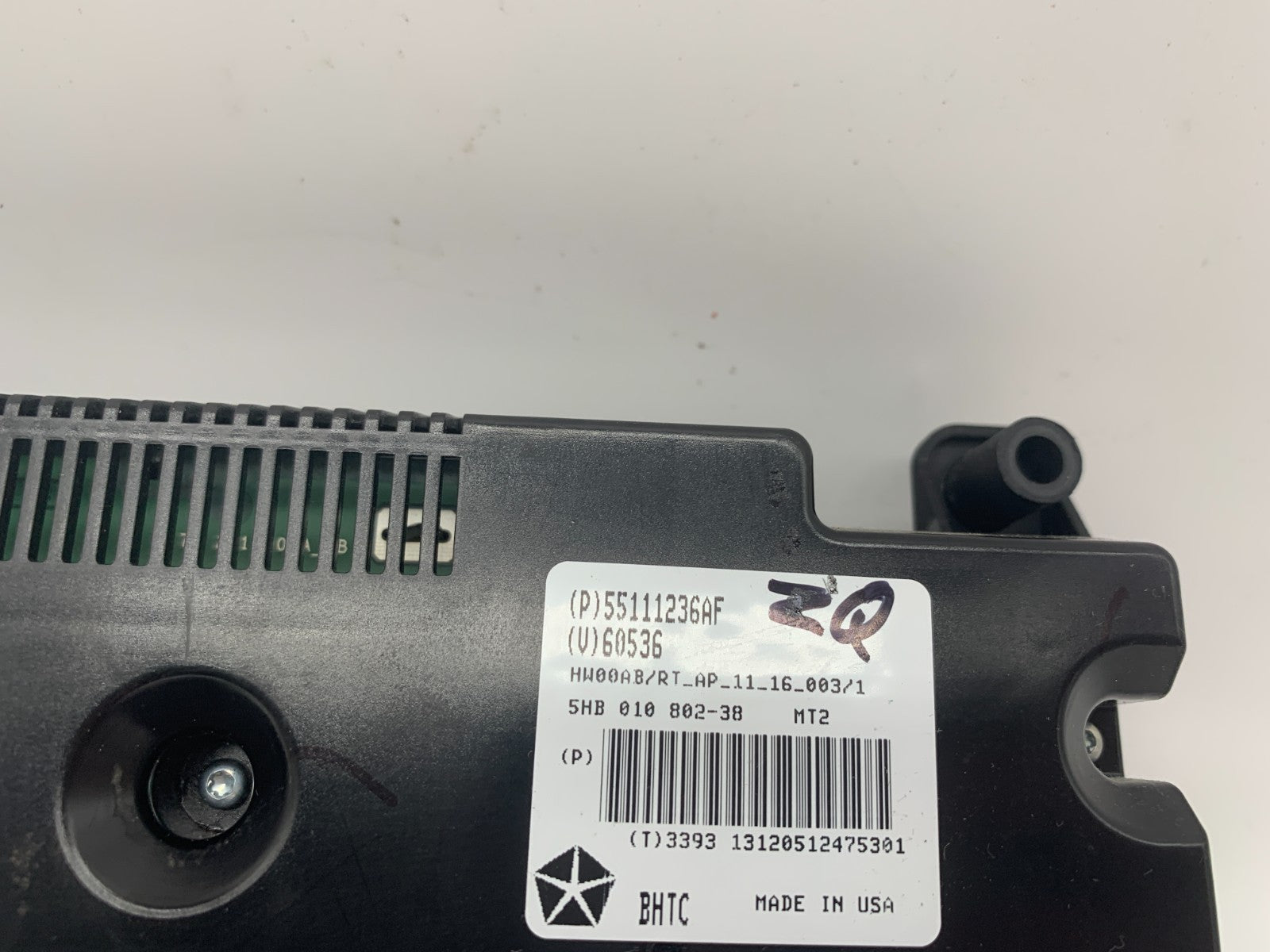 2011-2020 Dodge Caravan Climate Control AC Heater Temperature Unit OE 55111367AH