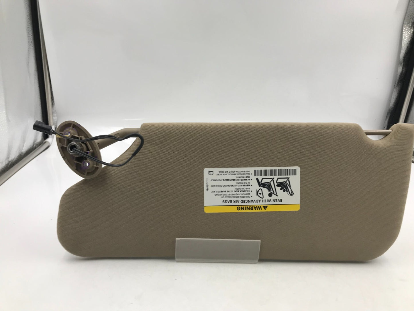 2011-2014 Chrysler 200 Sedan Passenger Sun Visor Illuminated Beige OE E01B56062