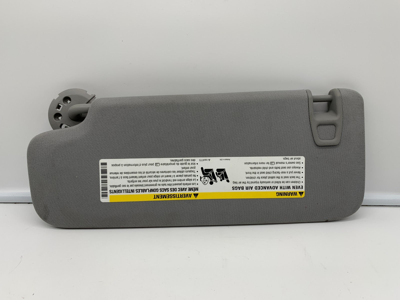 2016-2023 Chevrolet Malibu Passenger Sun Visor Gray OEM