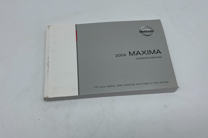 2004 Nissan Maxima Owners Manual OEM C03B56015