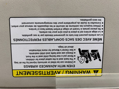 2017-2019 Jaguar XE Passenger Sun Visor Gray OEM A04B14004