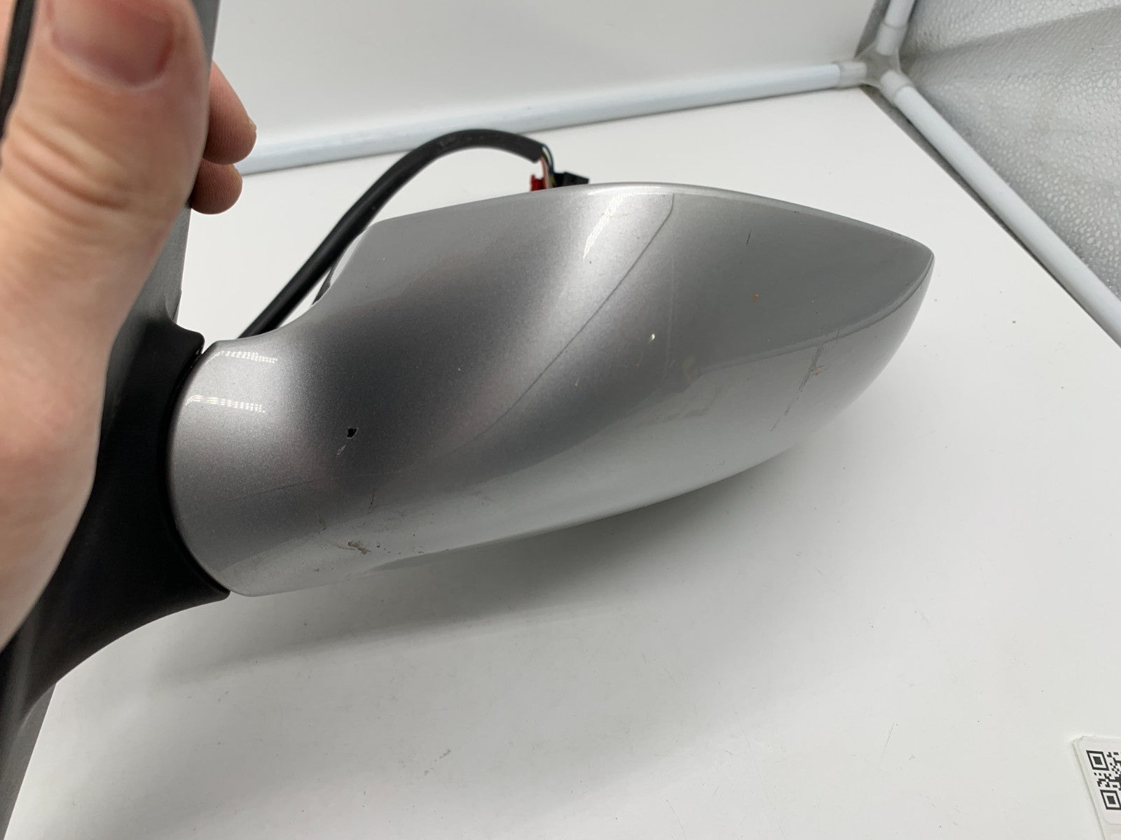 2009 Audi A4 Driver Side View Power Door Mirror Silver OEM