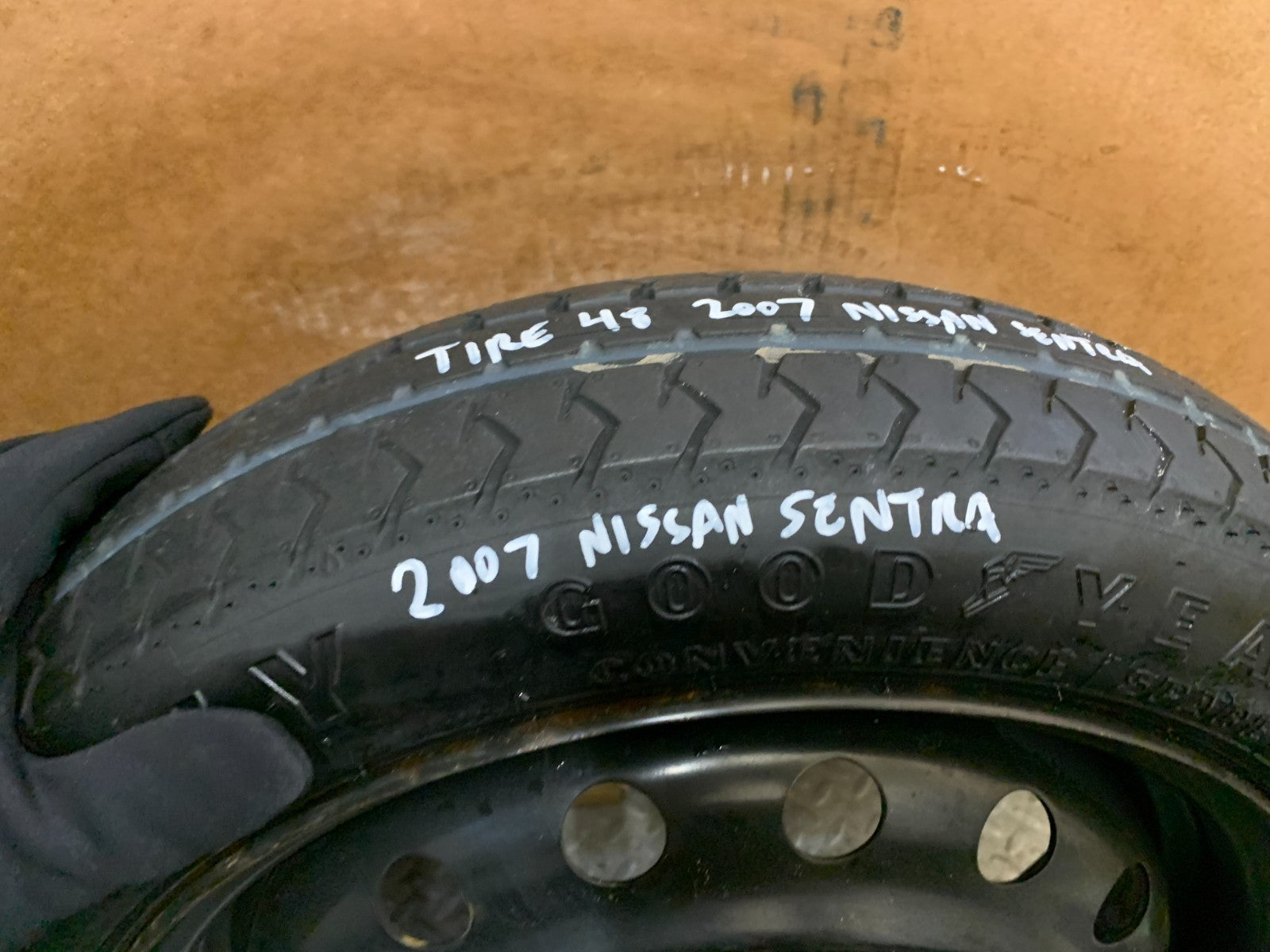 2007-2012 Nissan Sentra 15" Spare Tire Wheel Compact Donut 4 Lugs T125/70D15