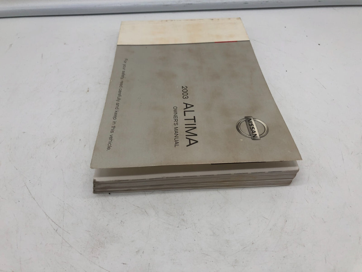 2003 Nissan Altima Owners Manual OEM B02B48006