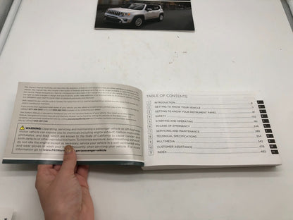 2020 Jeep Renegade Owners Manual Set OEM C01B53025
