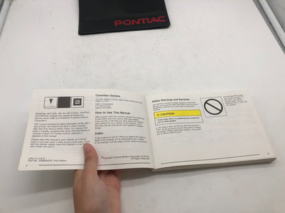 2003 Pontiac Vibe Owners Manual with Case OEM A01B02005