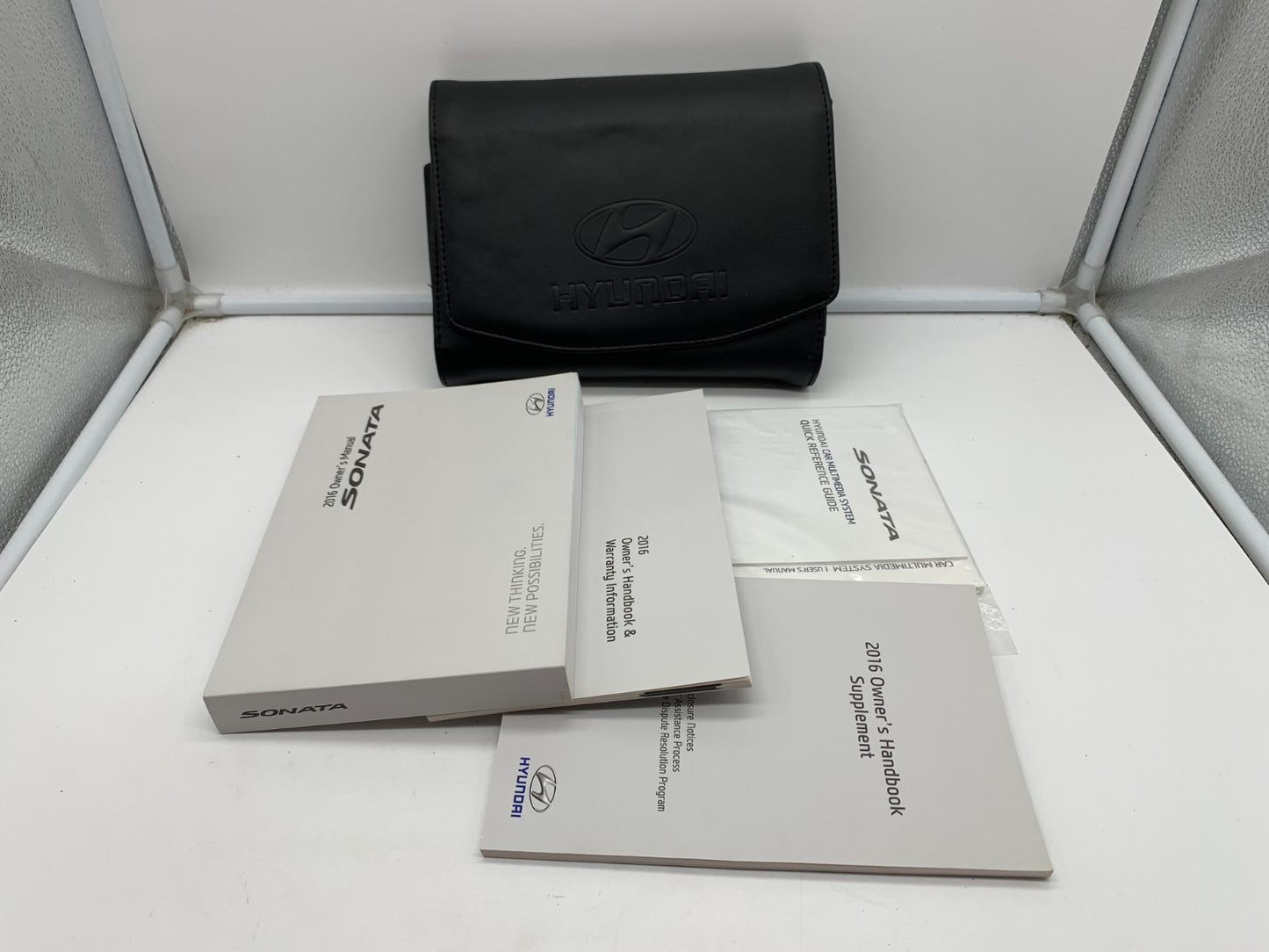2016 Hyundai Sonata Owners Manual Set with Case OEM
