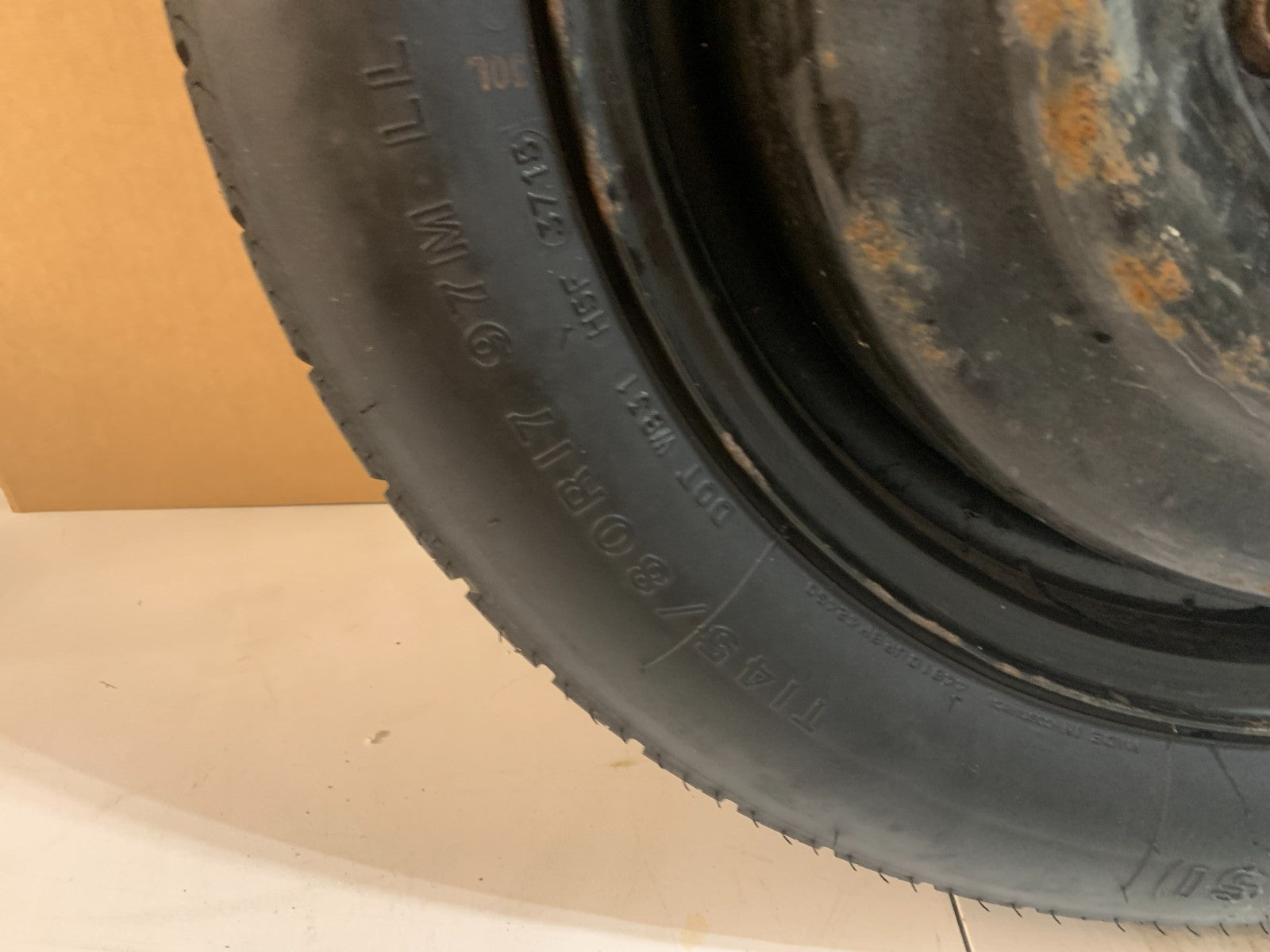 2012-2016 Chrysler Town & Country 17" Spare Tire Wheel Compact Donut T145/80R17