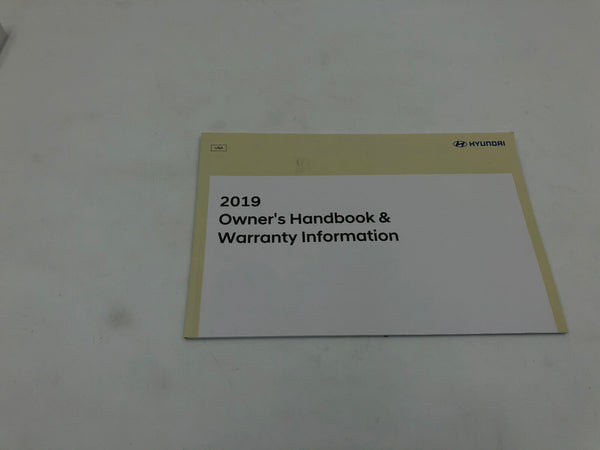 2019 Hyundai Accent Owners Manual Handbook with Case OEM K03B04004
