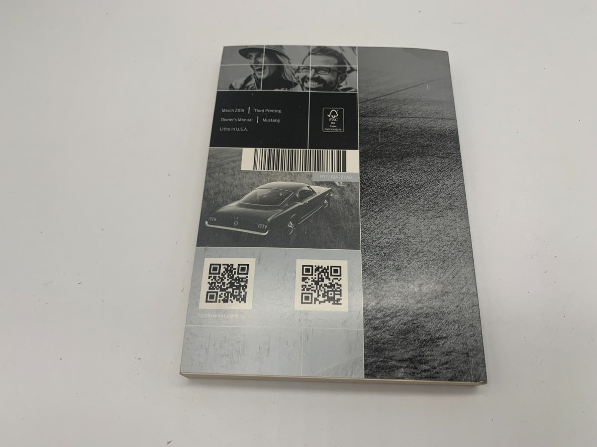 2015 Ford Mustang Owners Manual Set with Case OEM R01B05027