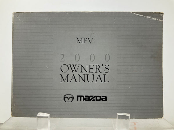2000 Mazda MPV Owners Manual Handbook with Case OEM H04B16009