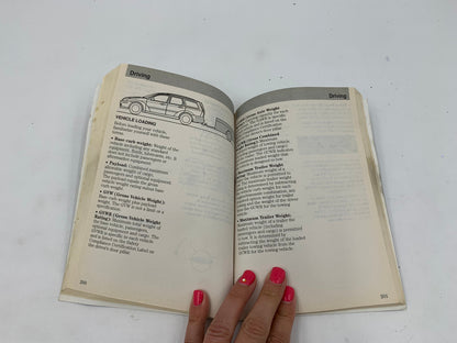 2002 Ford Focus Owners Manual OEM E02B59004