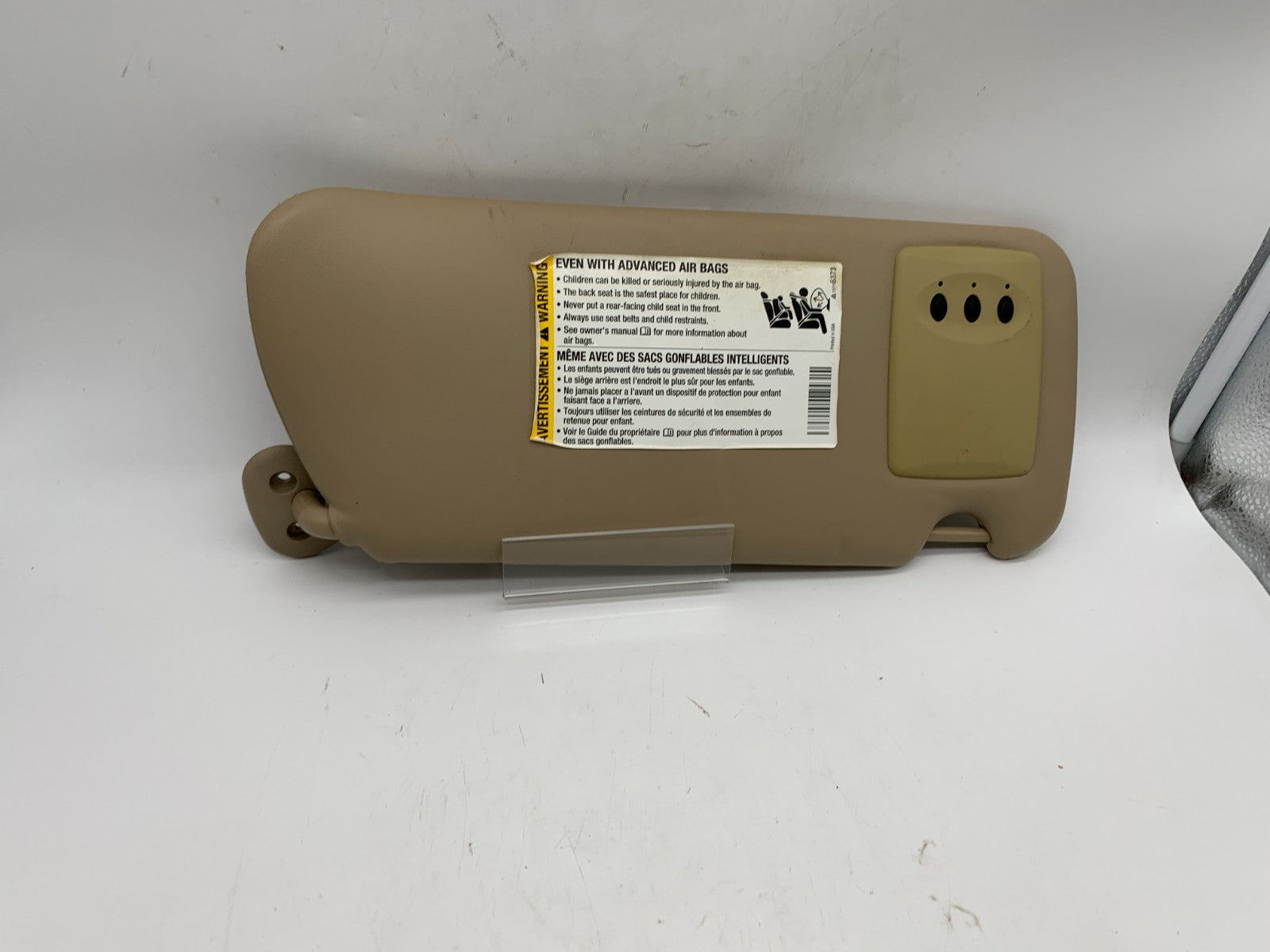 2007-2009 Cadillac SRX Driver Sun Visor Sunvisor Tan Illuminated OEM A04B42010