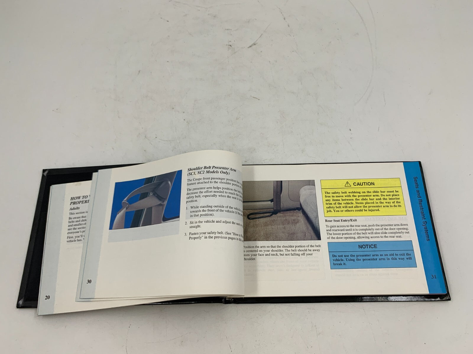 2001 Saturn S Series Owners Manual OEM E03B29047