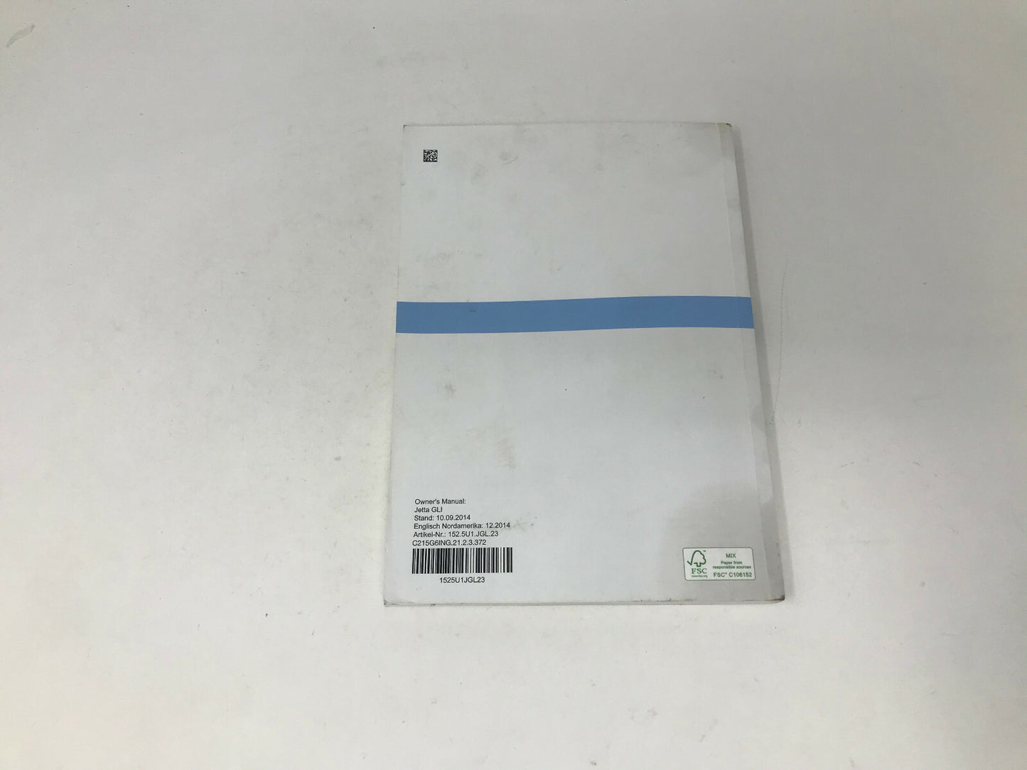 2015 Volkswagen Jetta GLI Owners Manual OEM C02B18083