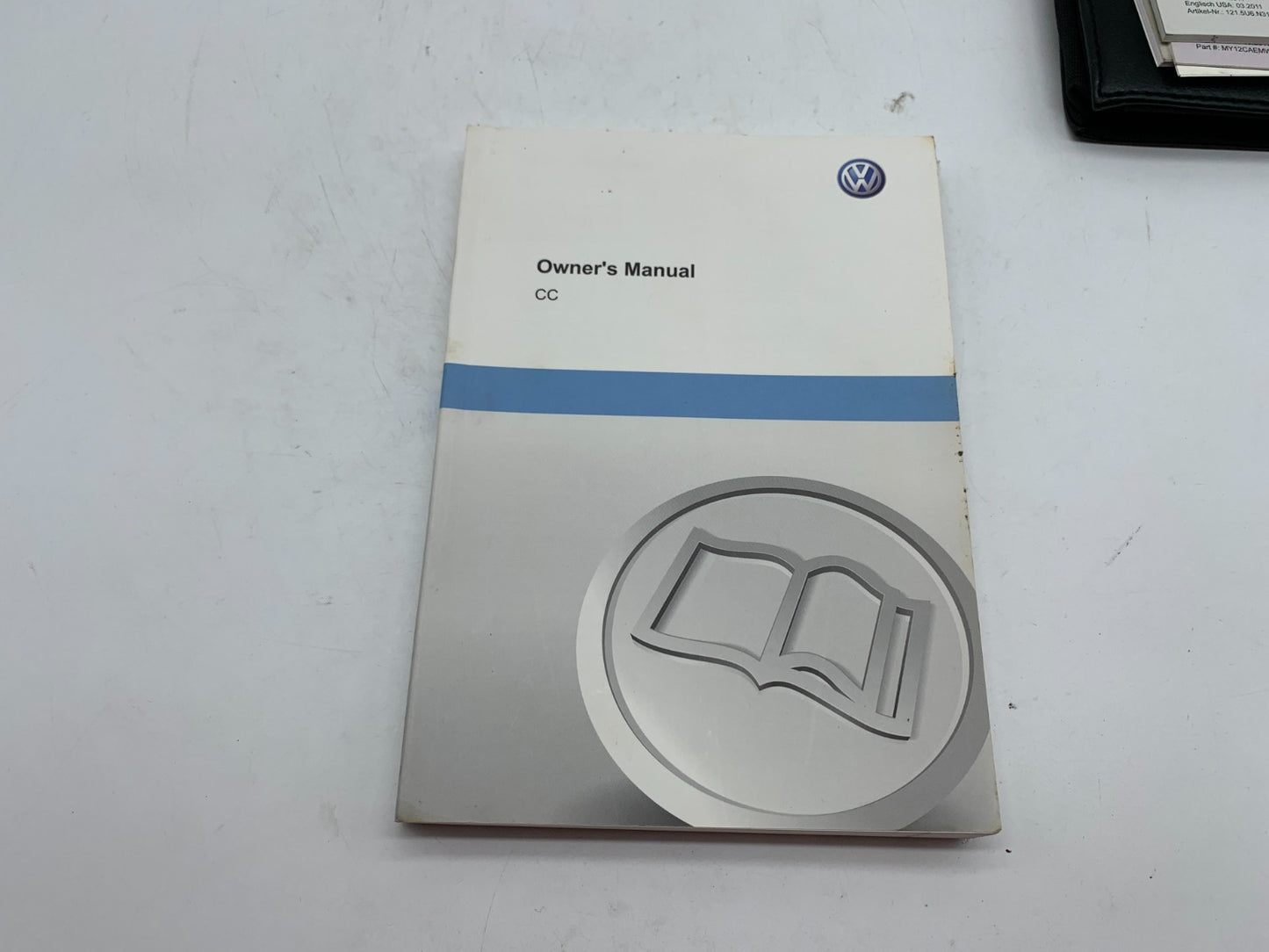 2012 Volkswagen Passat Owners Manual with Case OEM A01B50007