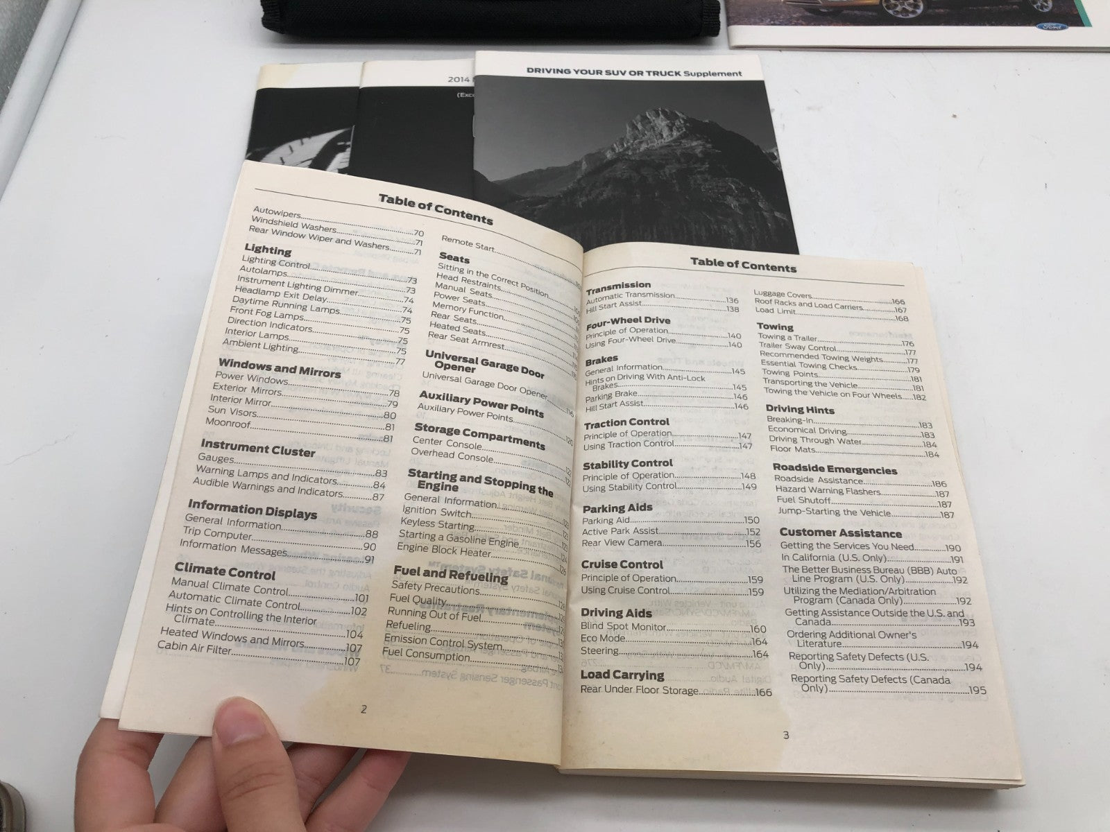 2014 Ford Escape Owners Manual Set with Case OEM B04B32087