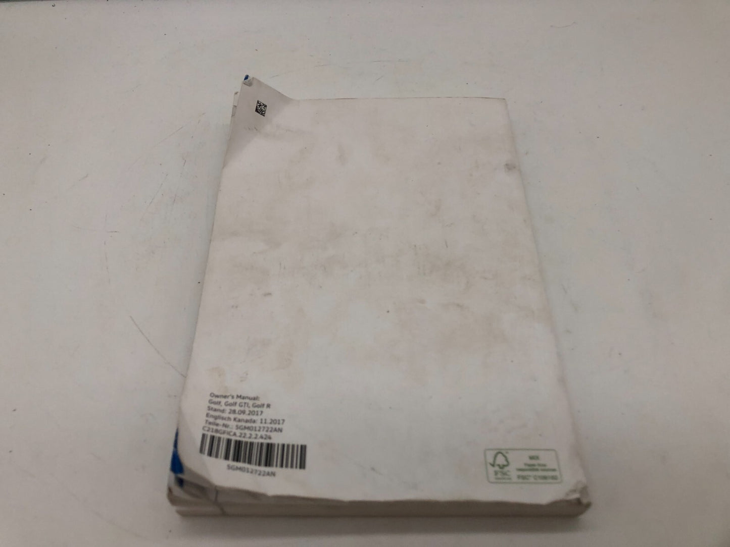 2018 Volkswagen Golf GTI Owners Manual OEM C02B40012