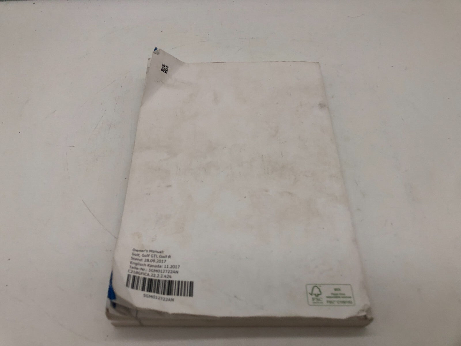 2018 Volkswagen Golf GTI Owners Manual OEM C02B40012