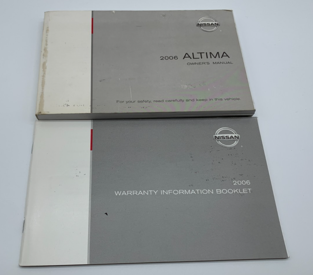 2006 Nissan Altima Owners Manual Set OEM A04B31007